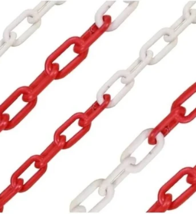 MFK Kırmızı-Beyaz Plastik Zincir 8 mm (10